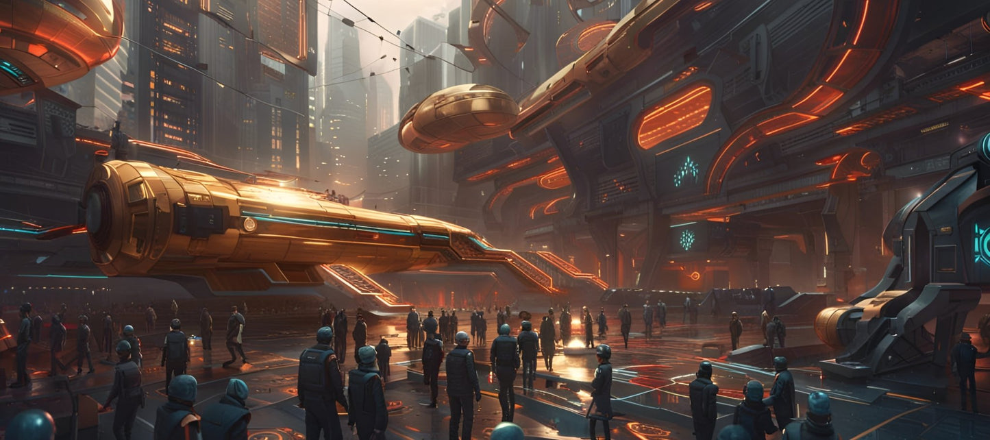 Synthetic Metropolis | Custom Artisan Mousepad | Gaming & Office Desk Mat - Goblintechkeys