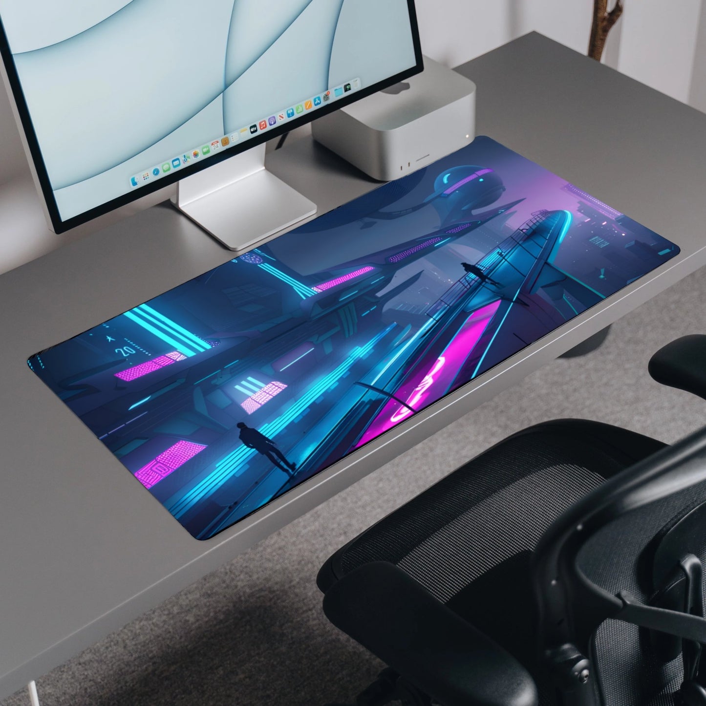 Techno Renaissance | Custom Artisan Mousepad | Gaming & Office Desk Mat - Goblintechkeys