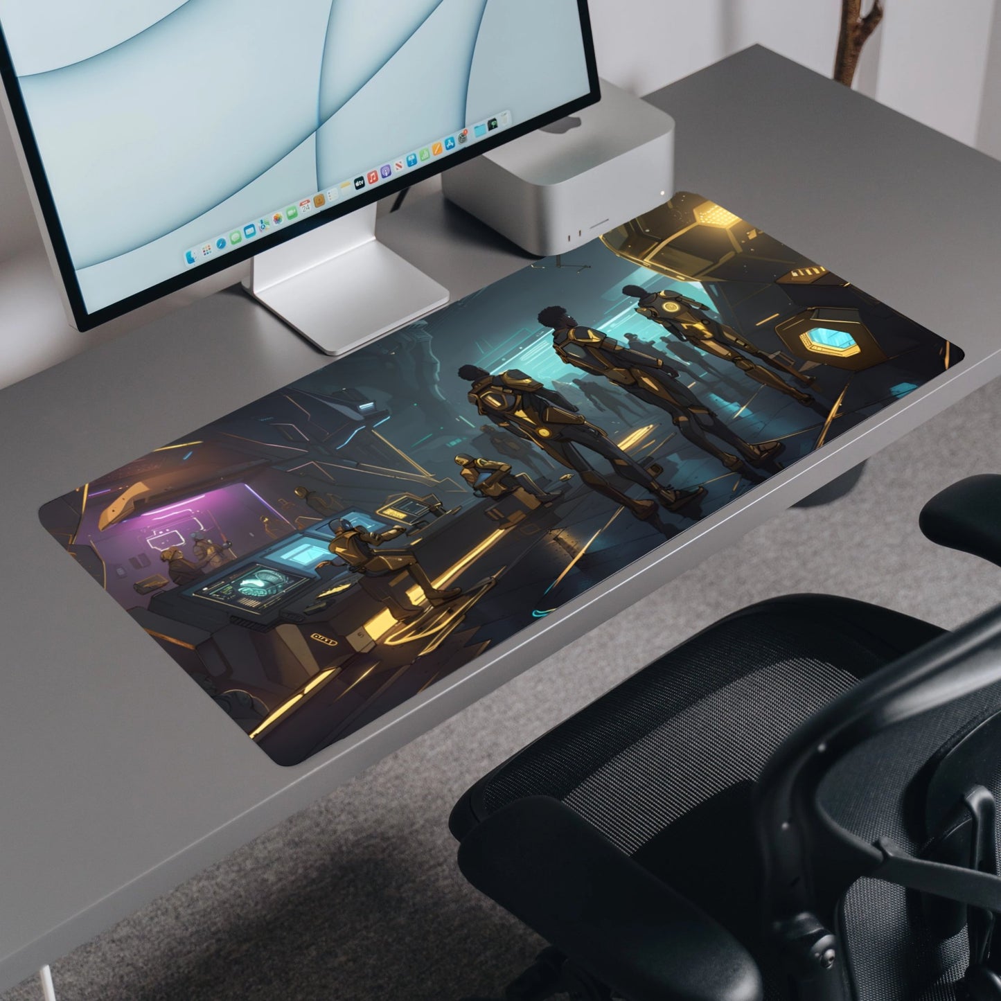 Techscape Transcendence | Custom Artisan Mousepad | Gaming & Office Desk Mat - Goblintechkeys