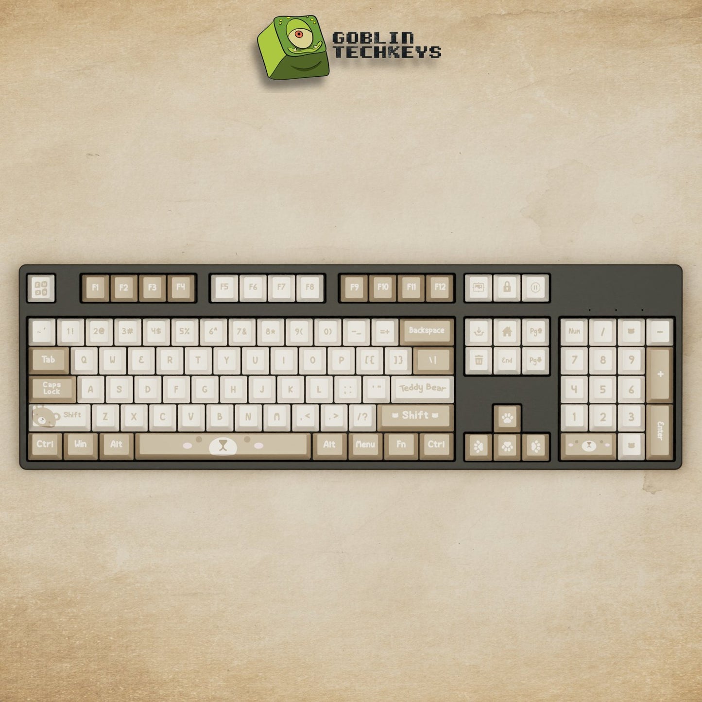 Teddy Keycaps - Goblintechkeys