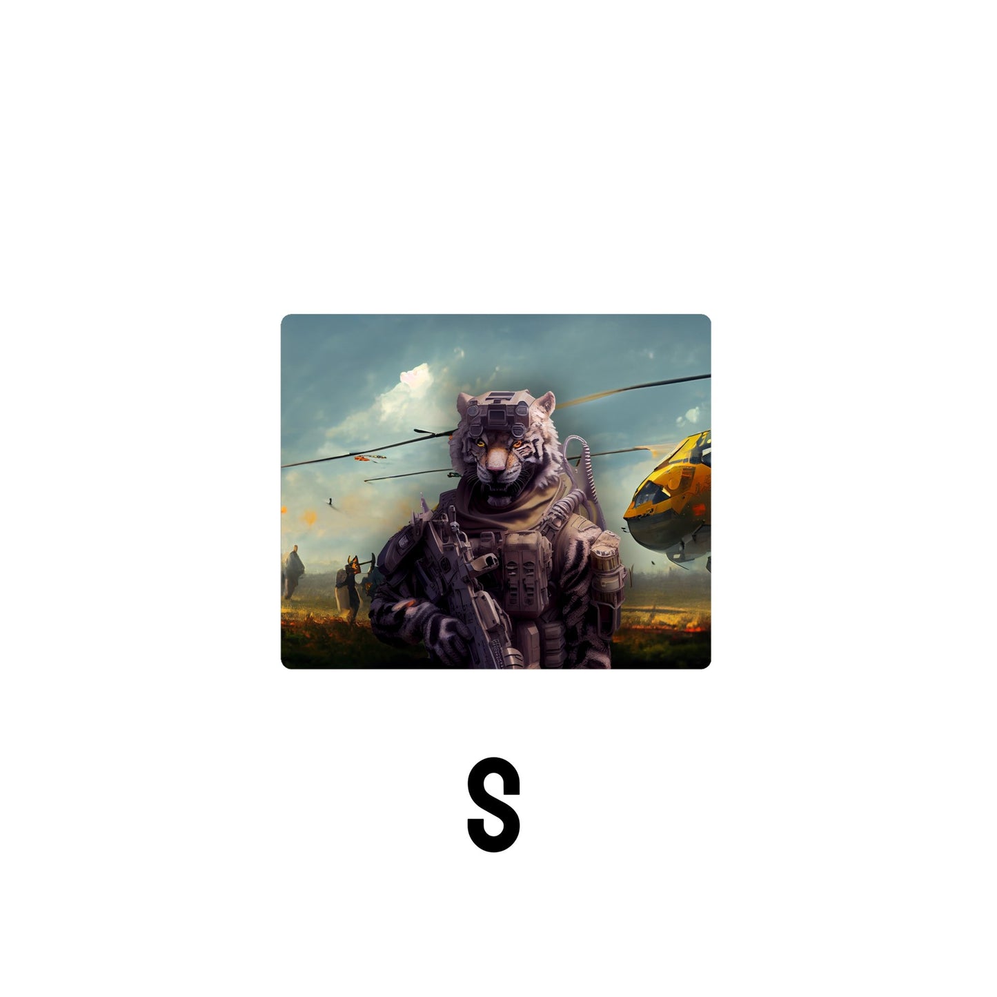 Tiger Soldier Desk Mat | Mouse Pad | Gaming & Office Desk Mat - Goblintechkeys