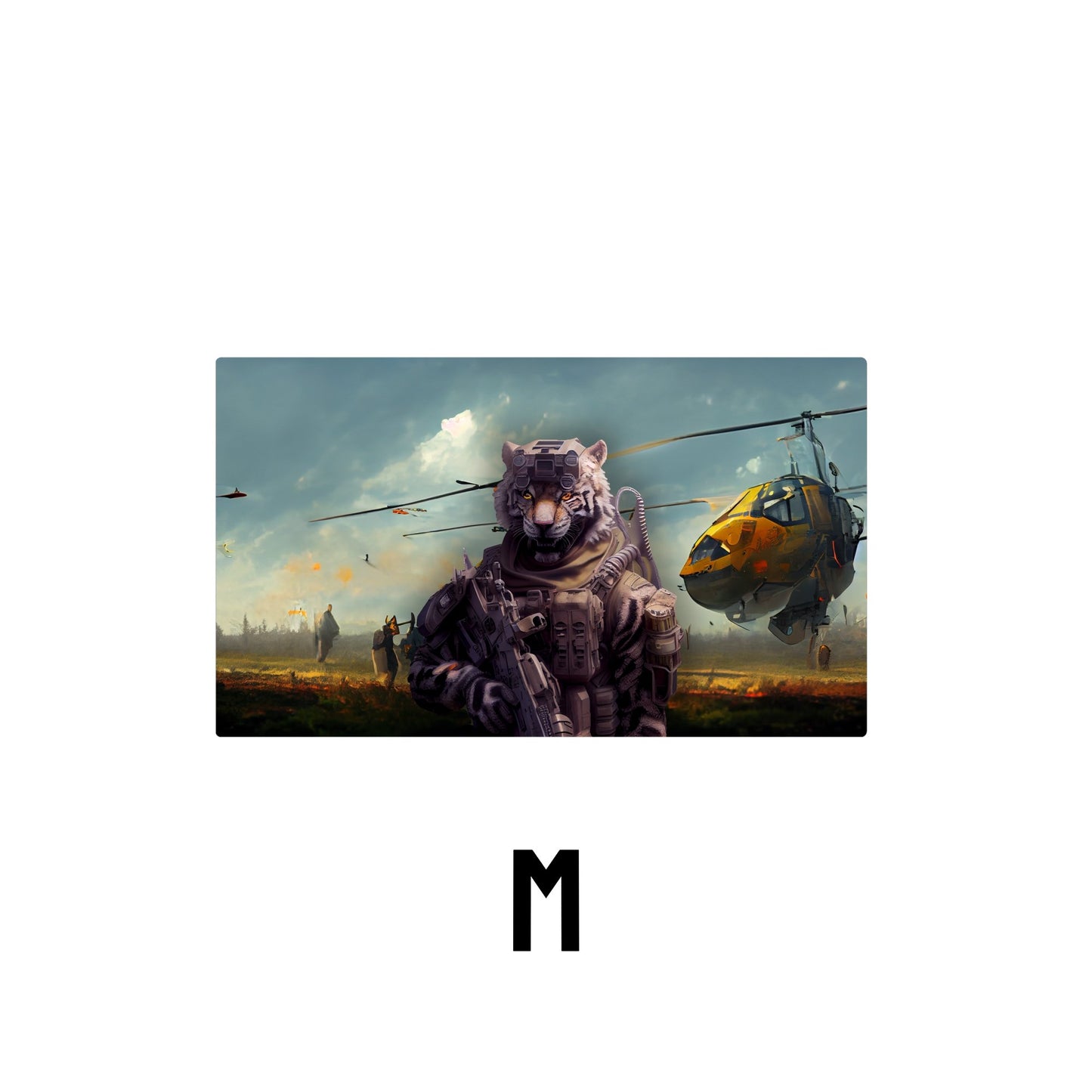 Tiger Soldier Desk Mat | Mouse Pad | Gaming & Office Desk Mat - Goblintechkeys