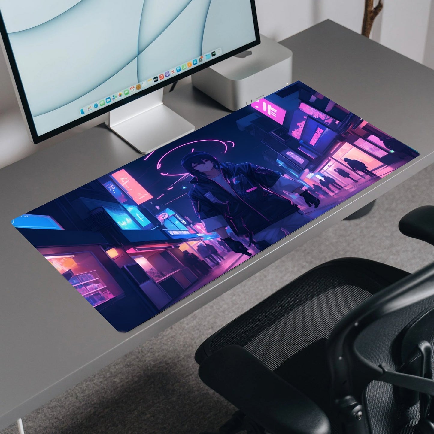 Tokyo Twilight | Custom Artisan Mousepad | Gaming & Office Desk Mat - Goblintechkeys