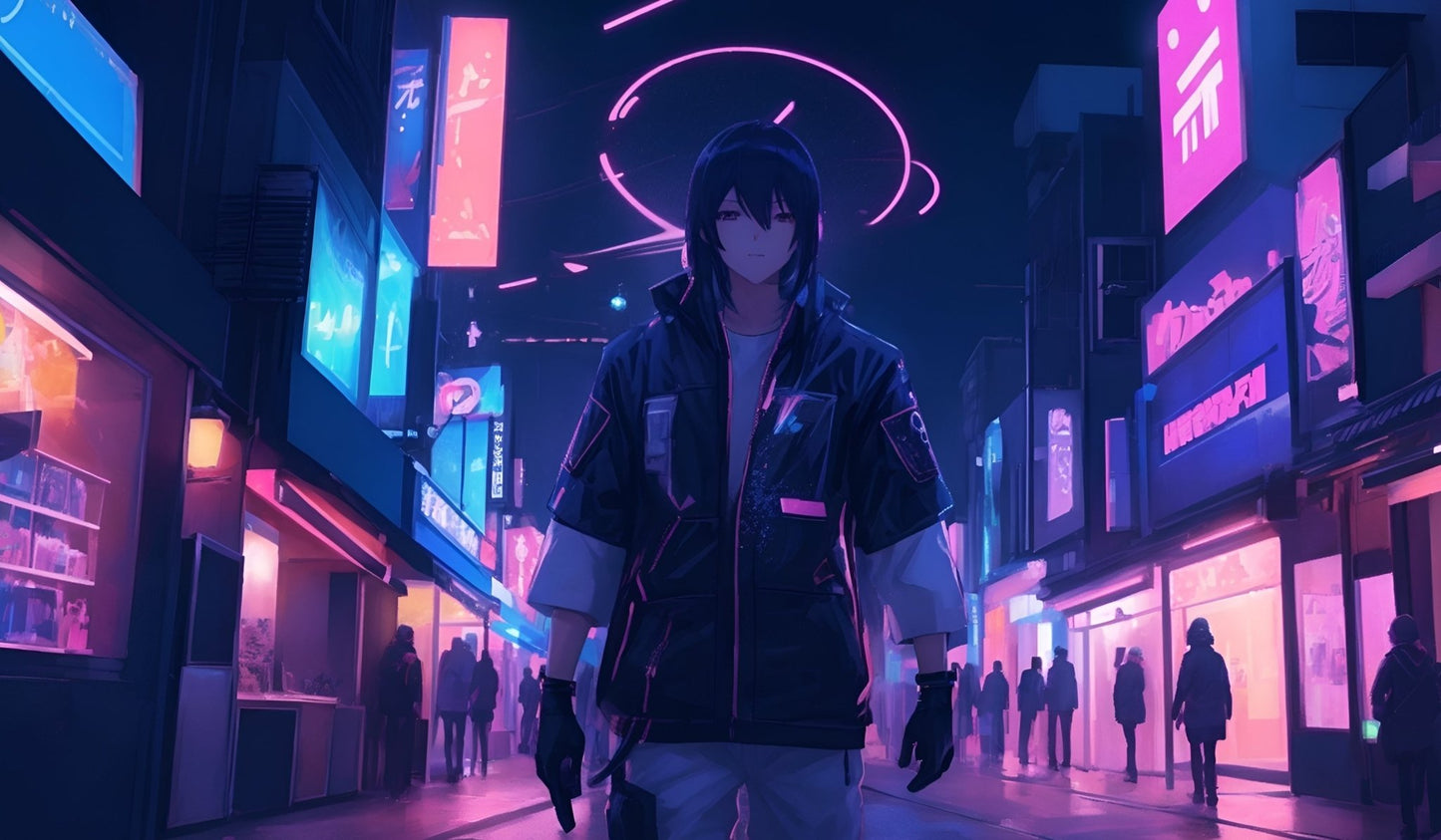 Tokyo Twilight | Custom Artisan Mousepad | Gaming & Office Desk Mat - Goblintechkeys