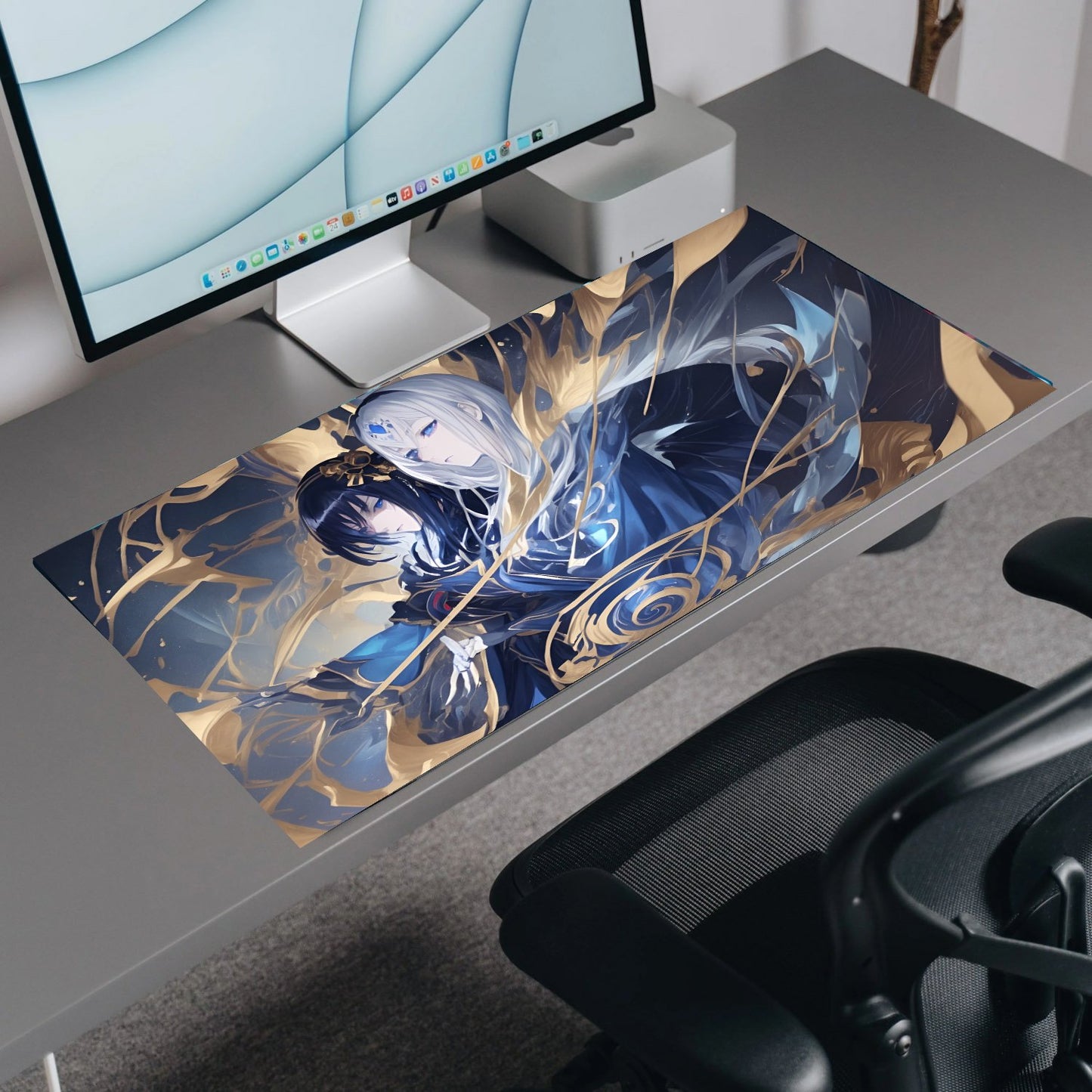 Vibrant Whimsy | Custom Artisan Mousepad | Gaming & Office Desk Mat - Goblintechkeys