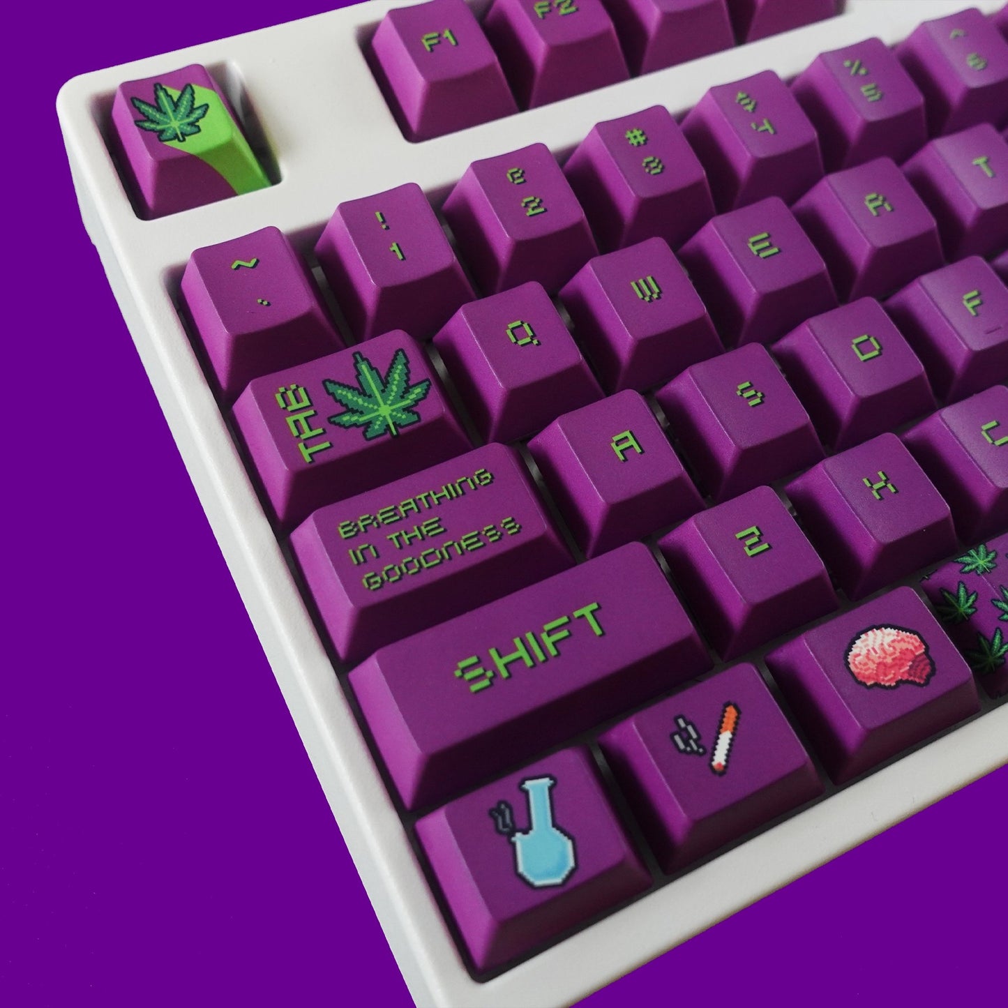 Weed Keycaps | Stoners Keycaps - Goblintechkeys