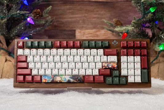 Deck the Halls with Grand Archive Lorraine Christmas theme custom keycaps! 🎄✨ - Goblintechkeys