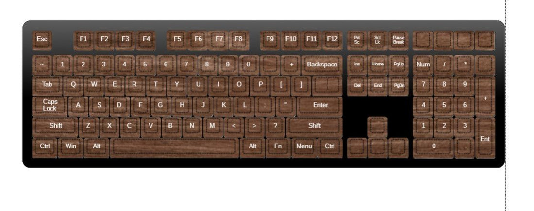 How to create a oak wood texture custom design keyboard? - Goblintechkeys