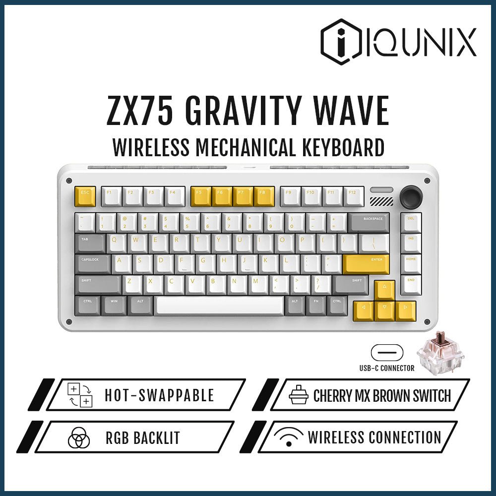IQUNIX ZX75 Gaming Keyboard Review: Impressive Build Quality and Wireless Performance - Goblintechkeys