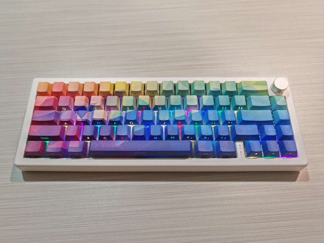The Making of Goblintechkeys' Polygonal Art Style Rainbow Gradient GMK67 Keyboard - Goblintechkeys