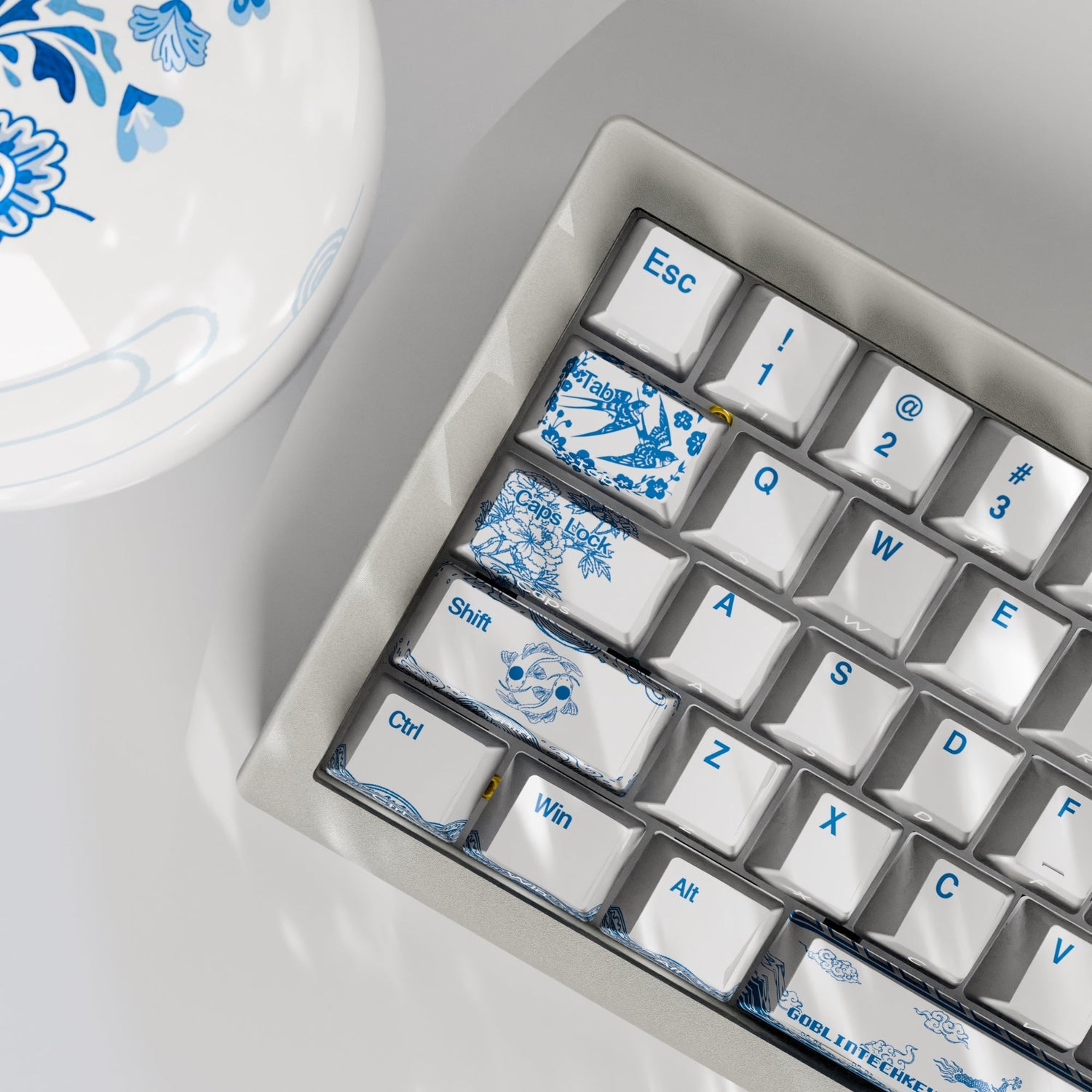 Blue Pottery Design - Goblintechkeys