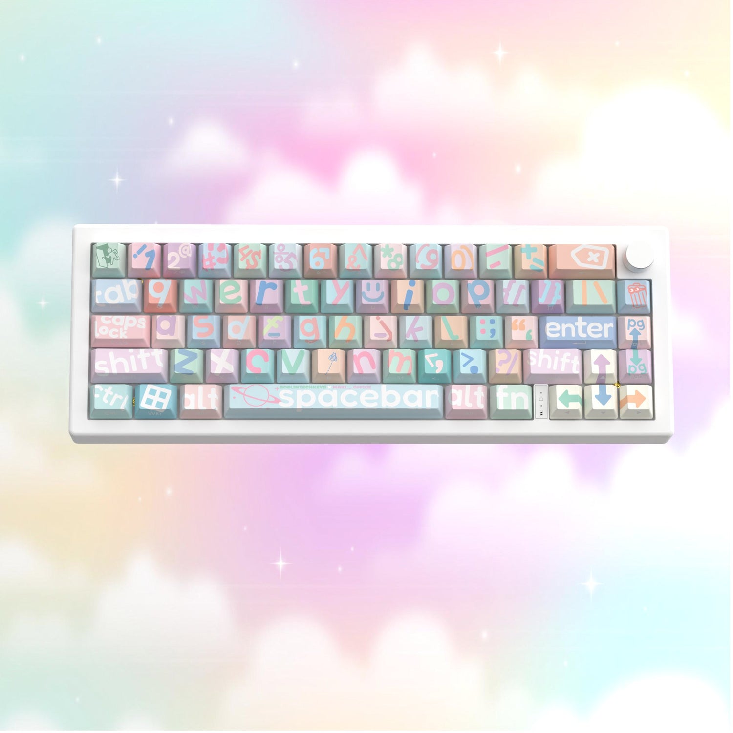 Pastel Chaos Keycaps - Goblintechkeys