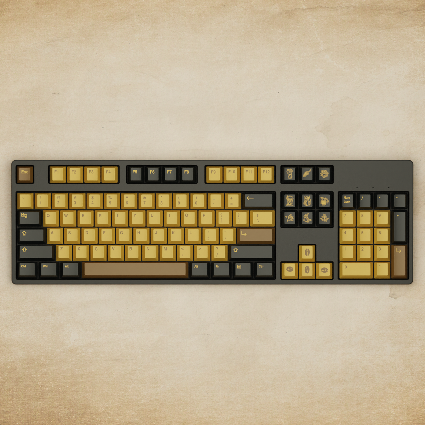 Coffee Keycaps | Brown Keycaps Sets Keyboard
