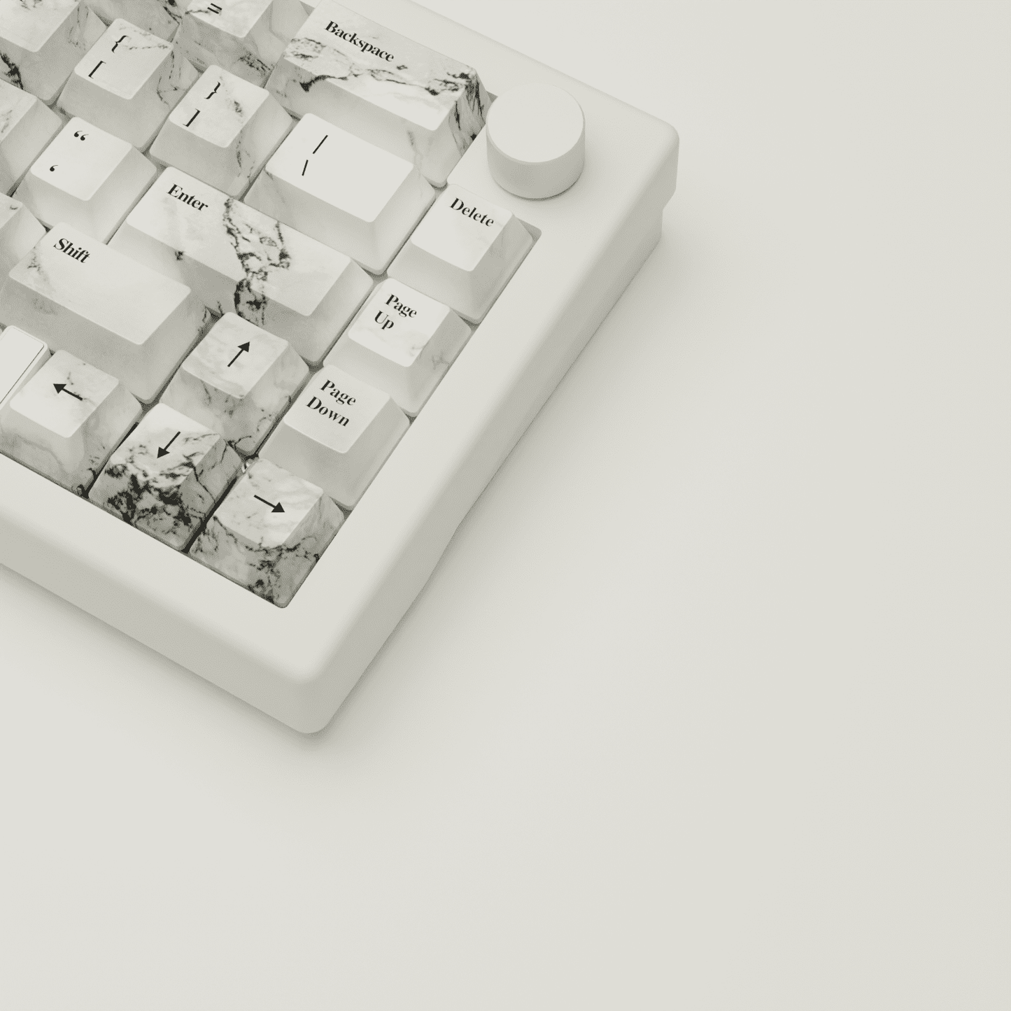 Touches de clavier et clavier mécanique au design en marbre