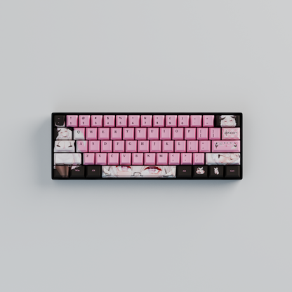 Fraeya Vtuber 60% RGB Mechanical Keyboard + Keycaps