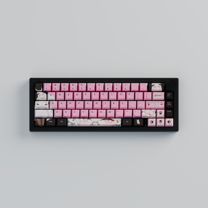 Fraeya Vtuber 65% RGB Mechanical Keyboard + Keycaps