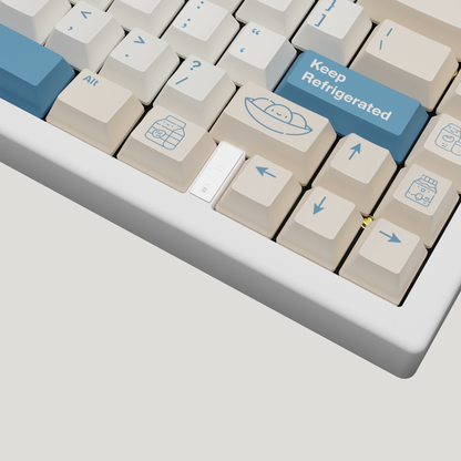 Soya Milk Design Keycaps and Mechanical Keyboard