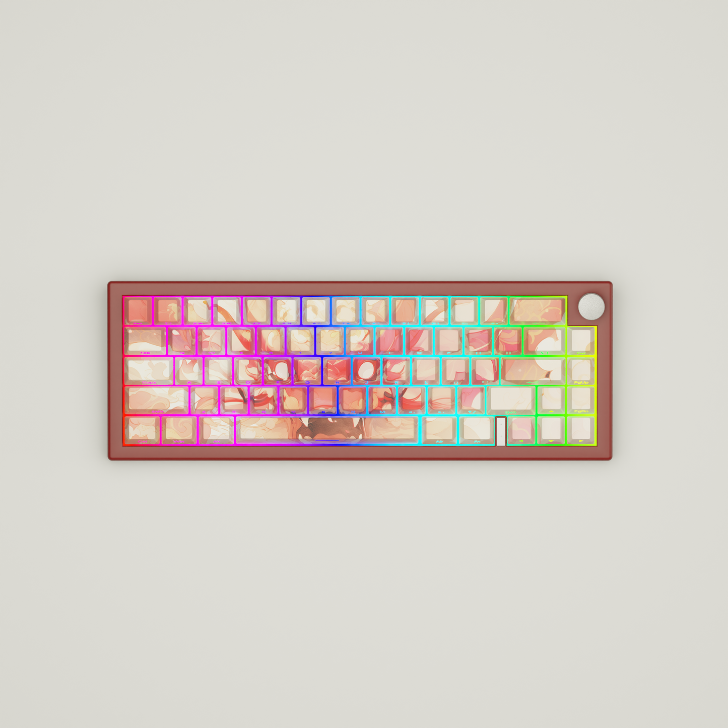 Fire Dragon GMK67 Keyboard | Designed By Serenity Starlight