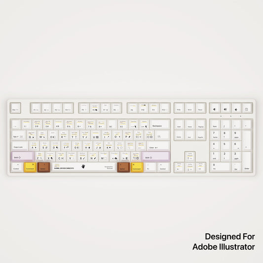 Adobe Illustrator Shortcut Key Mechanical Keyboard [MAC & PC] | Wireless & RGB Backlit - Goblintechkeys