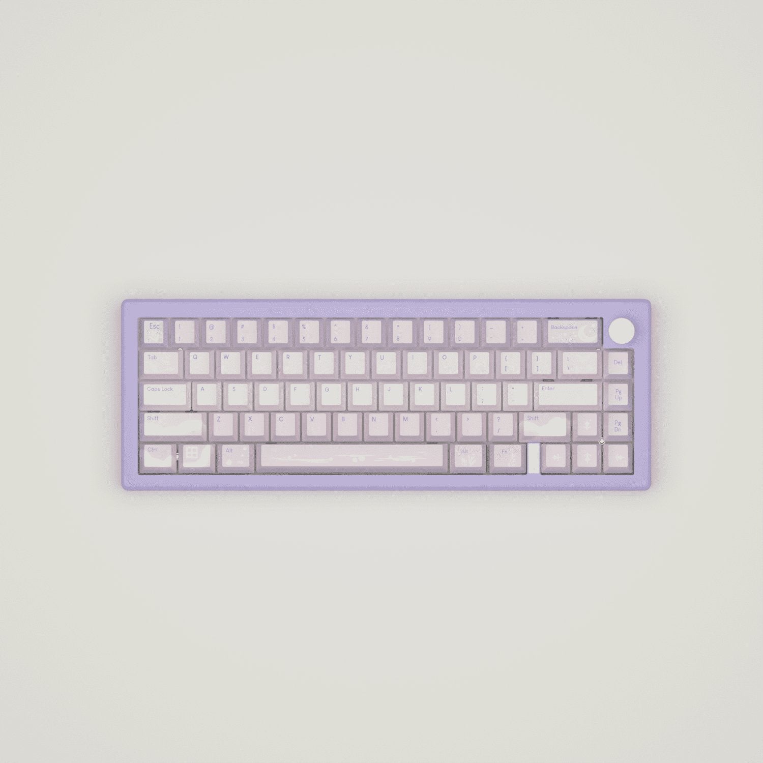 Aesthetic Sky Design Keycaps and Mechanical Keyboard - Goblintechkeys