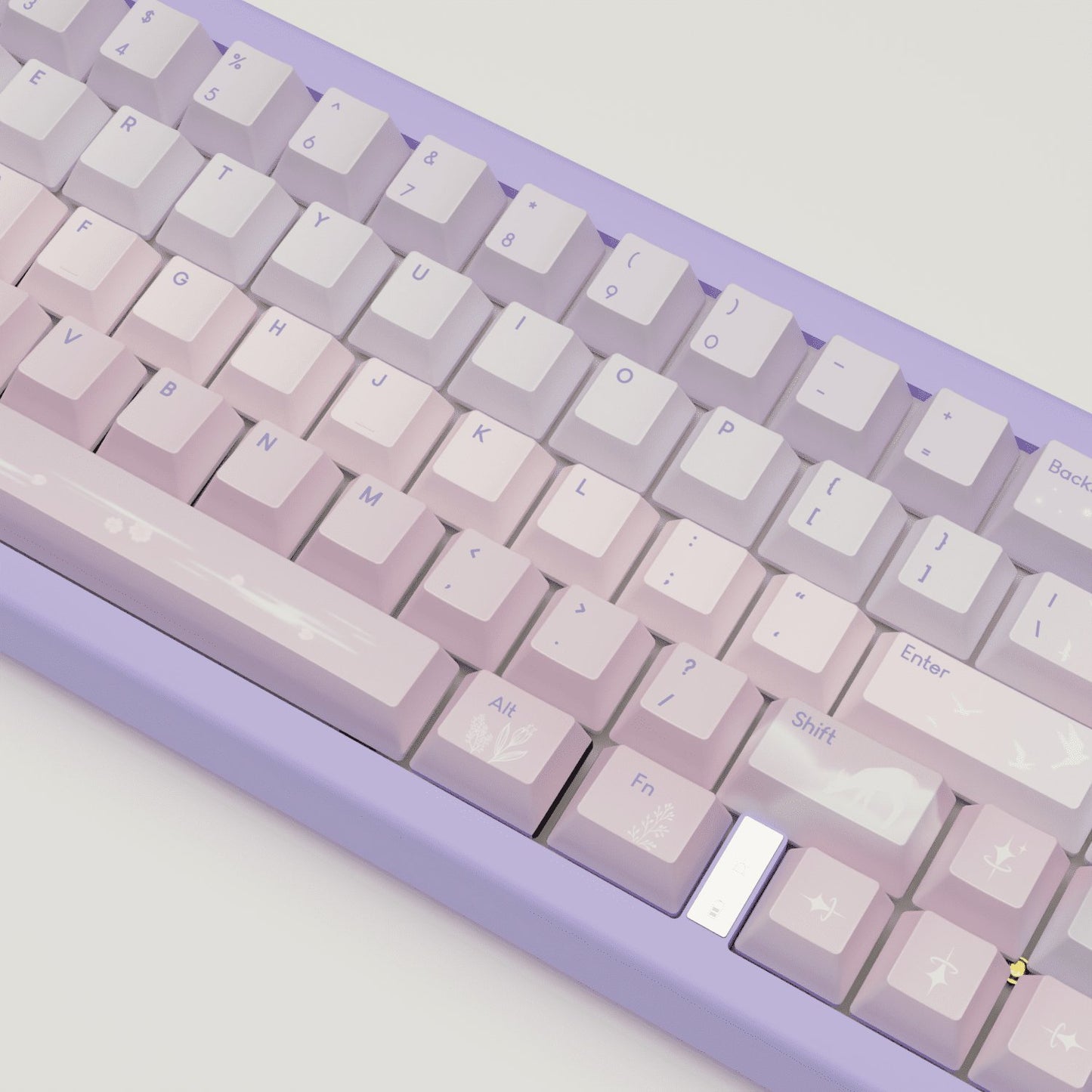 Aesthetic Sky Design Keycaps and Mechanical Keyboard - Goblintechkeys