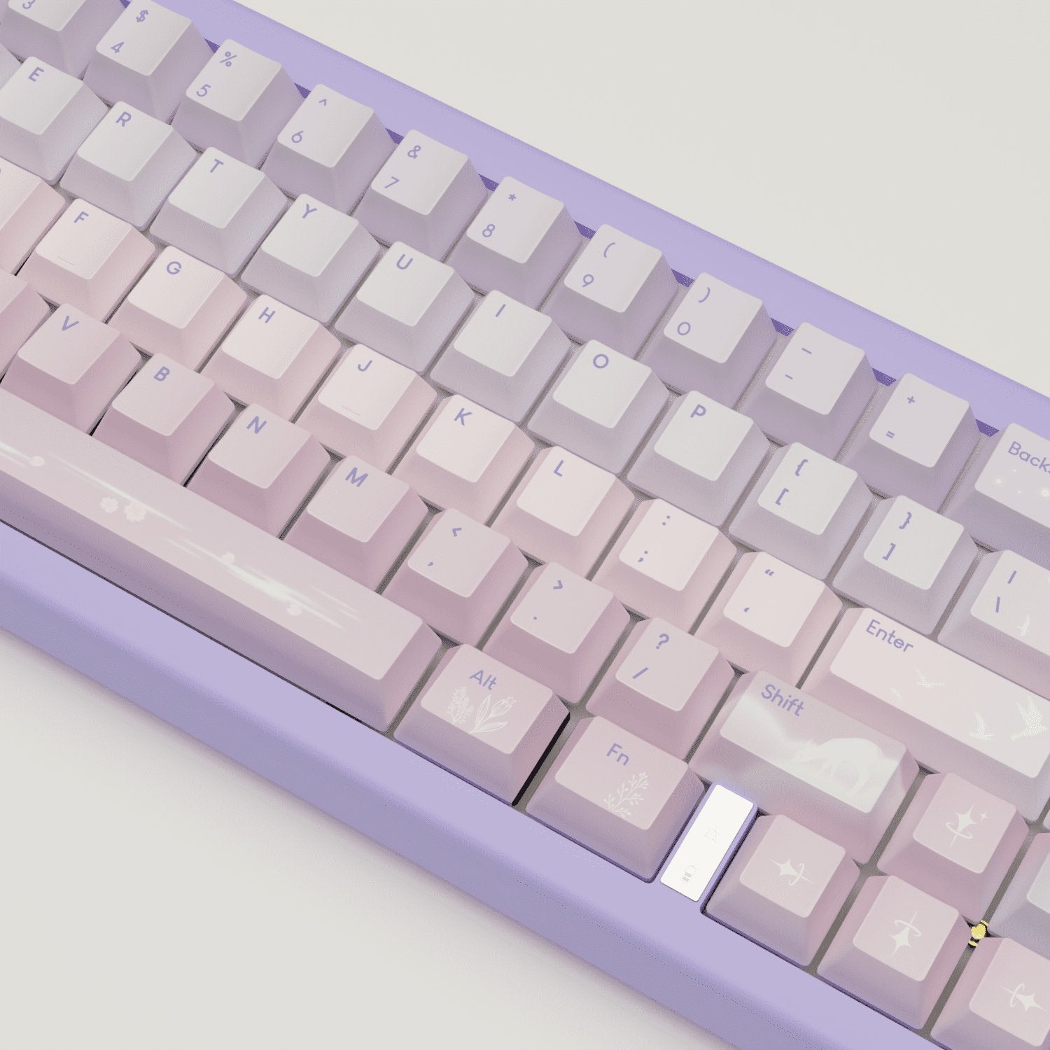 Aesthetic Sky Design Keycaps and Mechanical Keyboard - Goblintechkeys