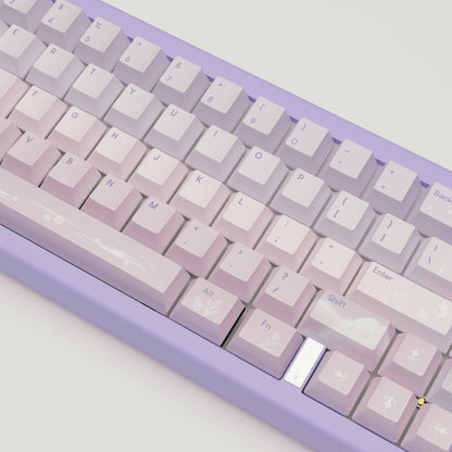 Aesthetic Sky Design Keycaps and Mechanical Keyboard - Goblintechkeys