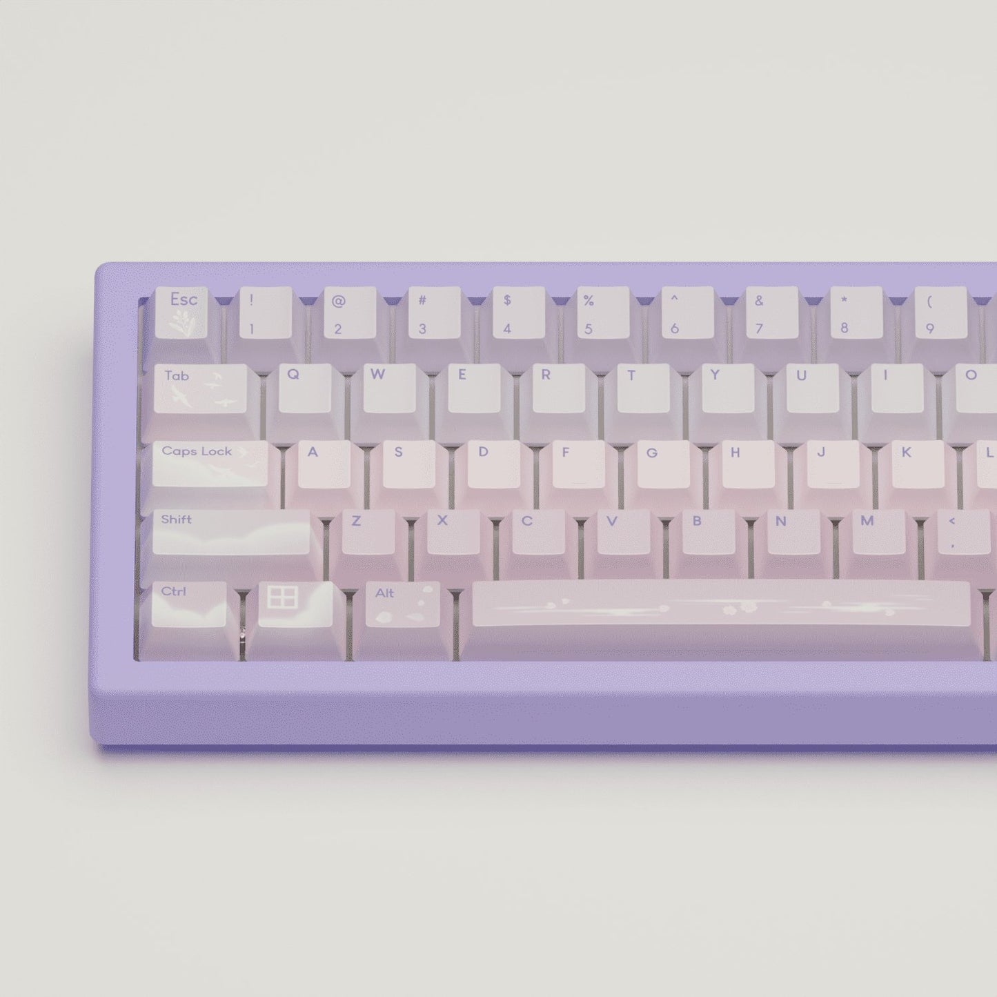 Aesthetic Sky Design Keycaps and Mechanical Keyboard - Goblintechkeys