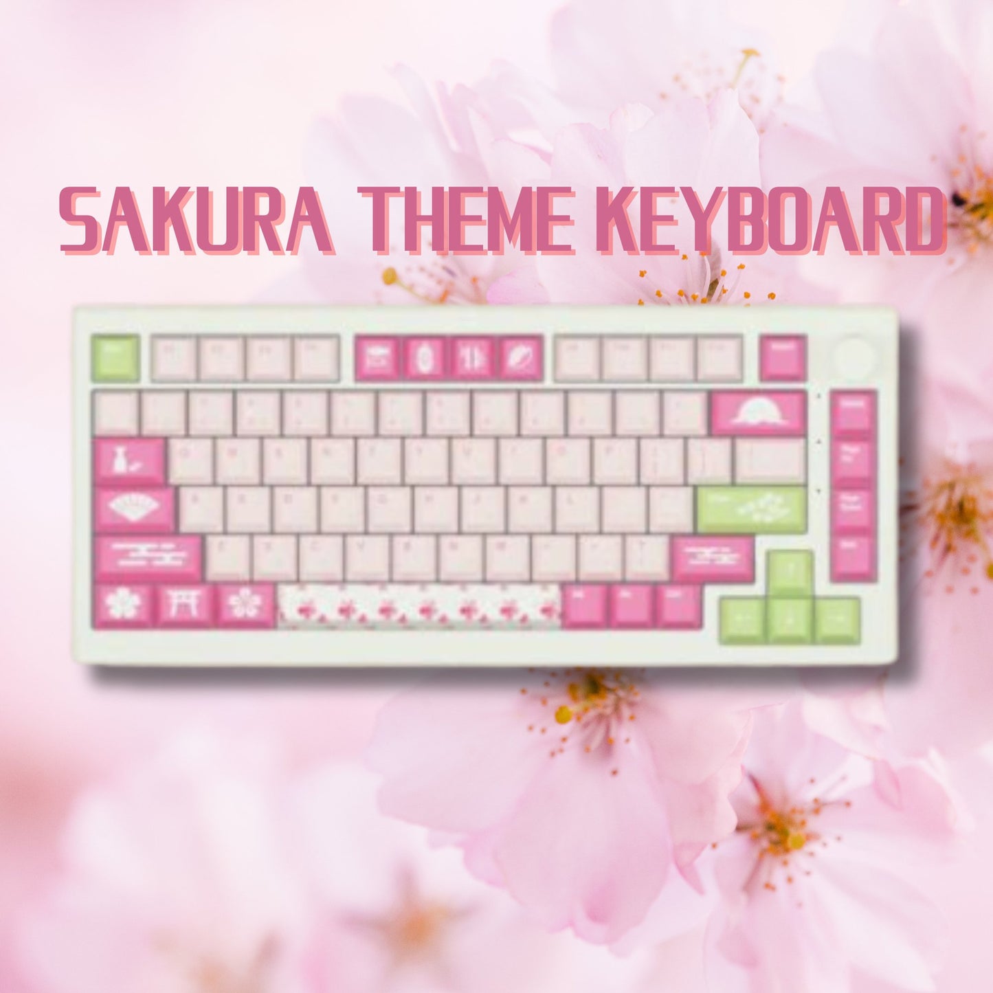 Alpha 82 - 75% Sakura Mechanical Keyboard - Goblintechkeys