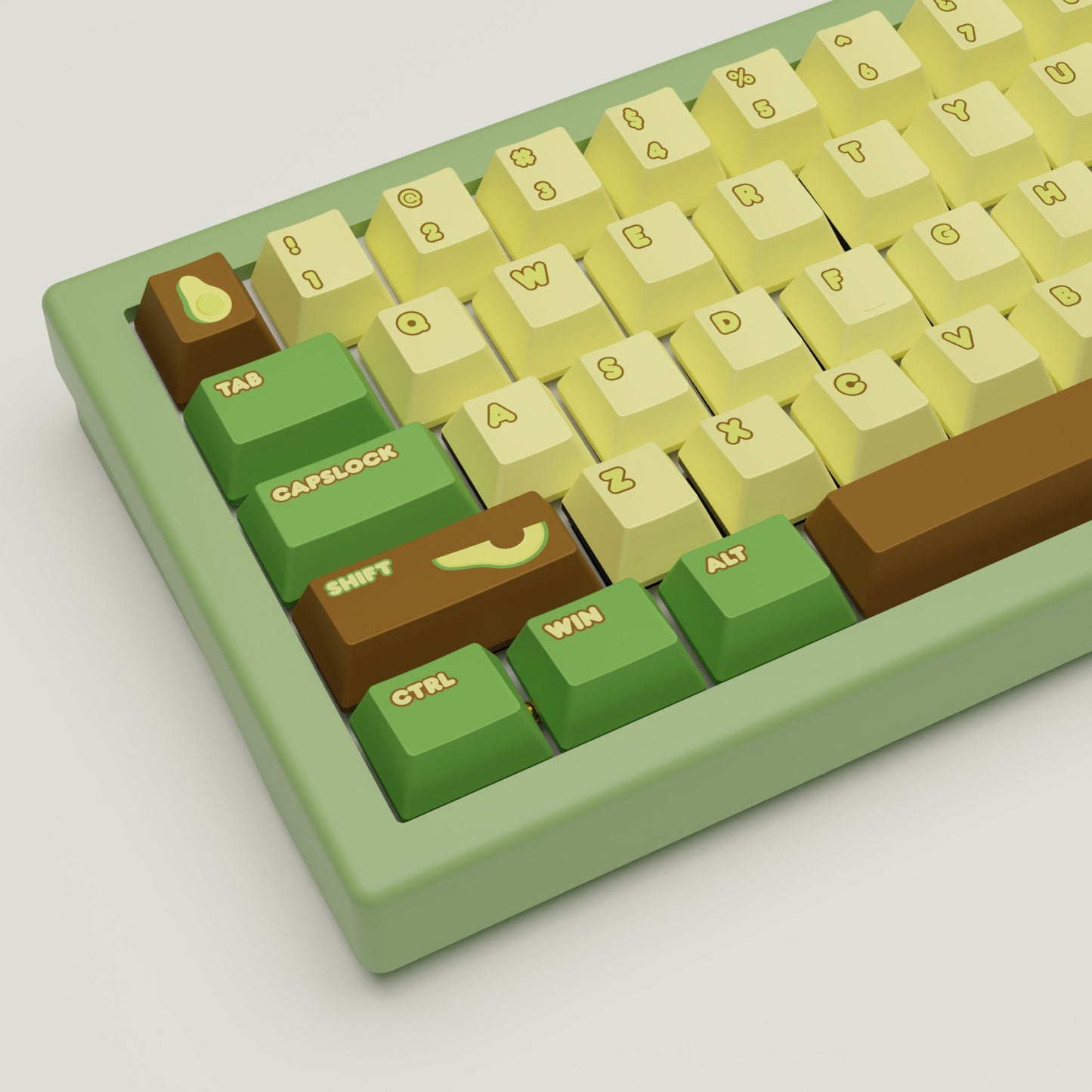 Avocado Design Keycaps and Mechanical Keyboard - Goblintechkeys