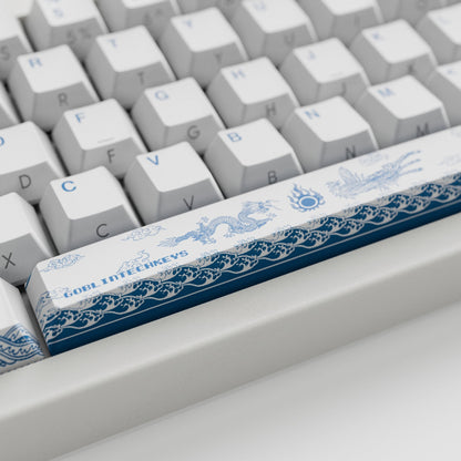 Blue pottery Keycaps - Goblintechkeys