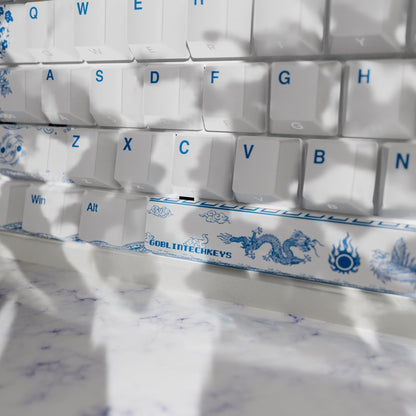 Blue pottery Keycaps - Goblintechkeys