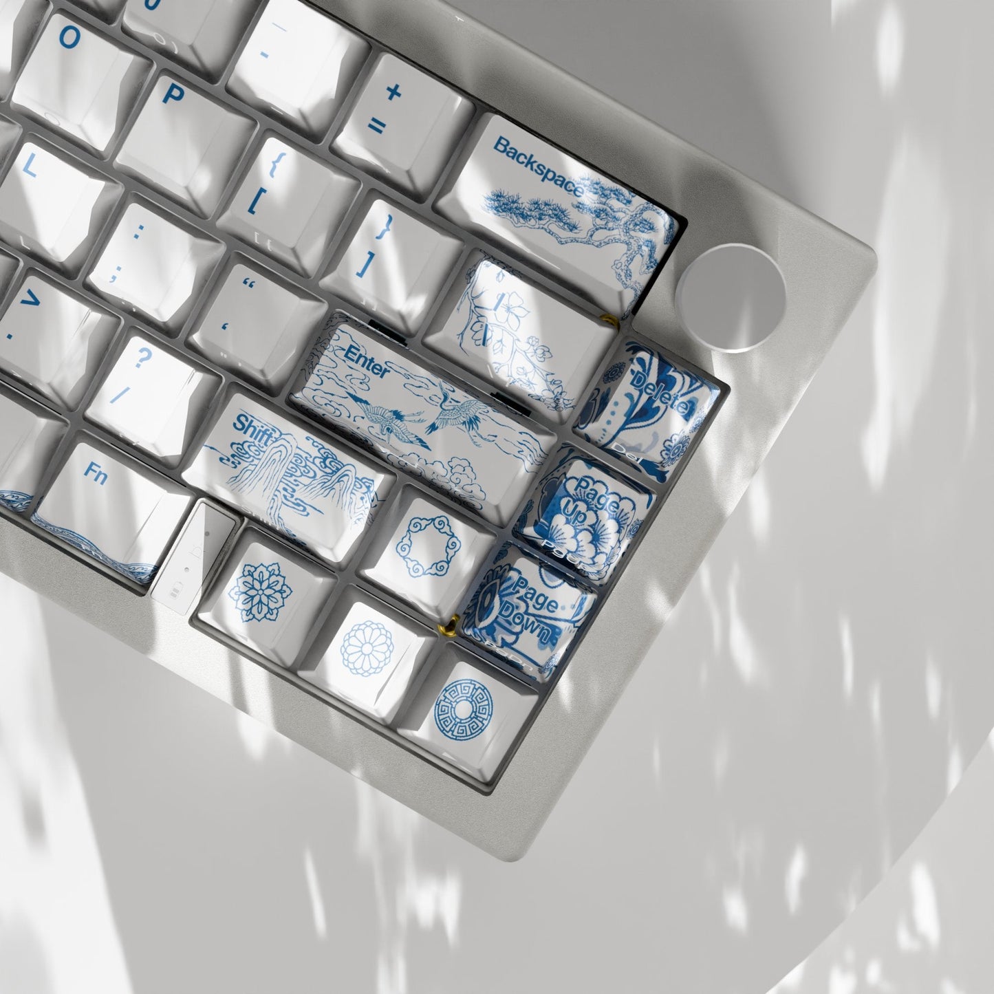 Blue pottery Keycaps - Goblintechkeys