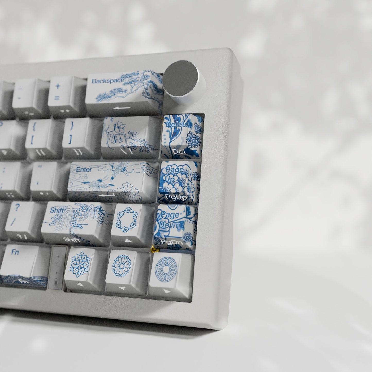 Blue pottery Keycaps - Goblintechkeys