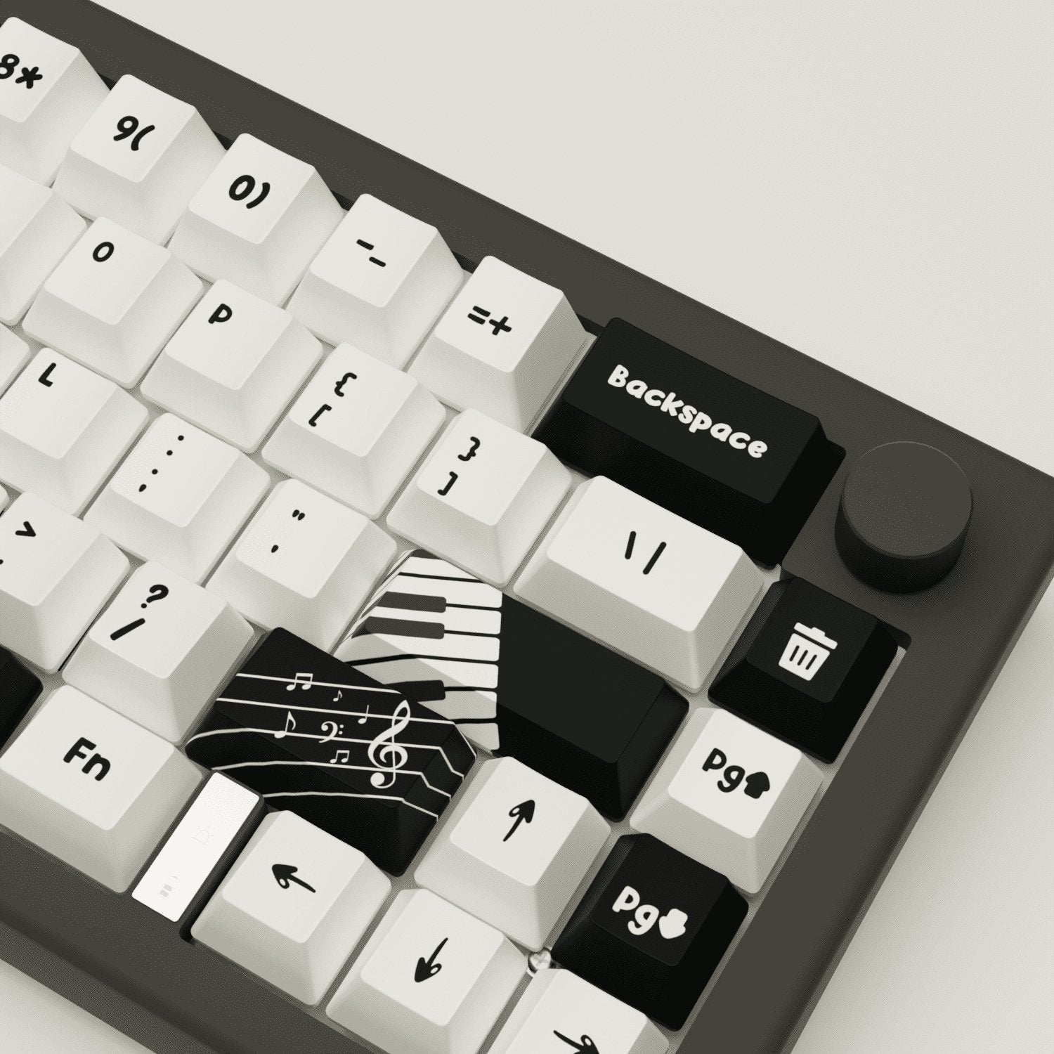 Classic Piano Design Keycaps and Mechanical Keyboard - Goblintechkeys