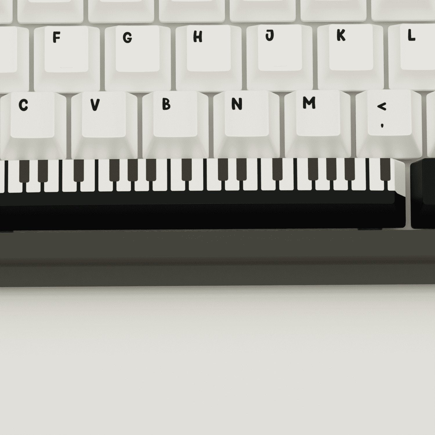 Classic Piano Design Keycaps and Mechanical Keyboard - Goblintechkeys