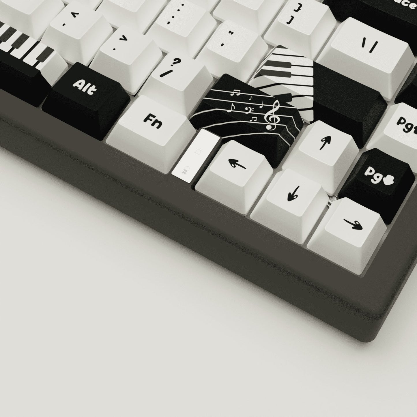 Classic Piano Design Keycaps and Mechanical Keyboard - Goblintechkeys