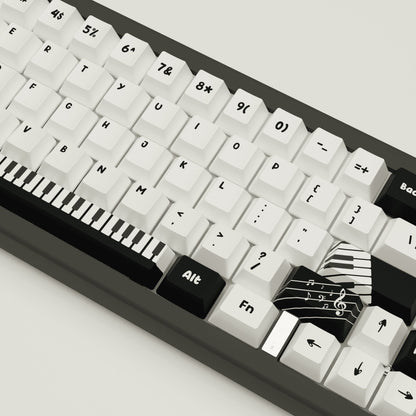 Classic Piano Design Keycaps and Mechanical Keyboard - Goblintechkeys