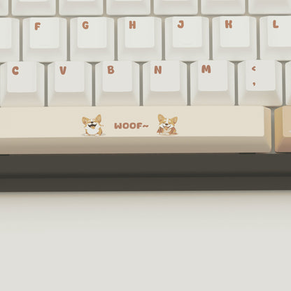 Corgi Lover Design Keycaps and Mechanical Keyboard - Goblintechkeys