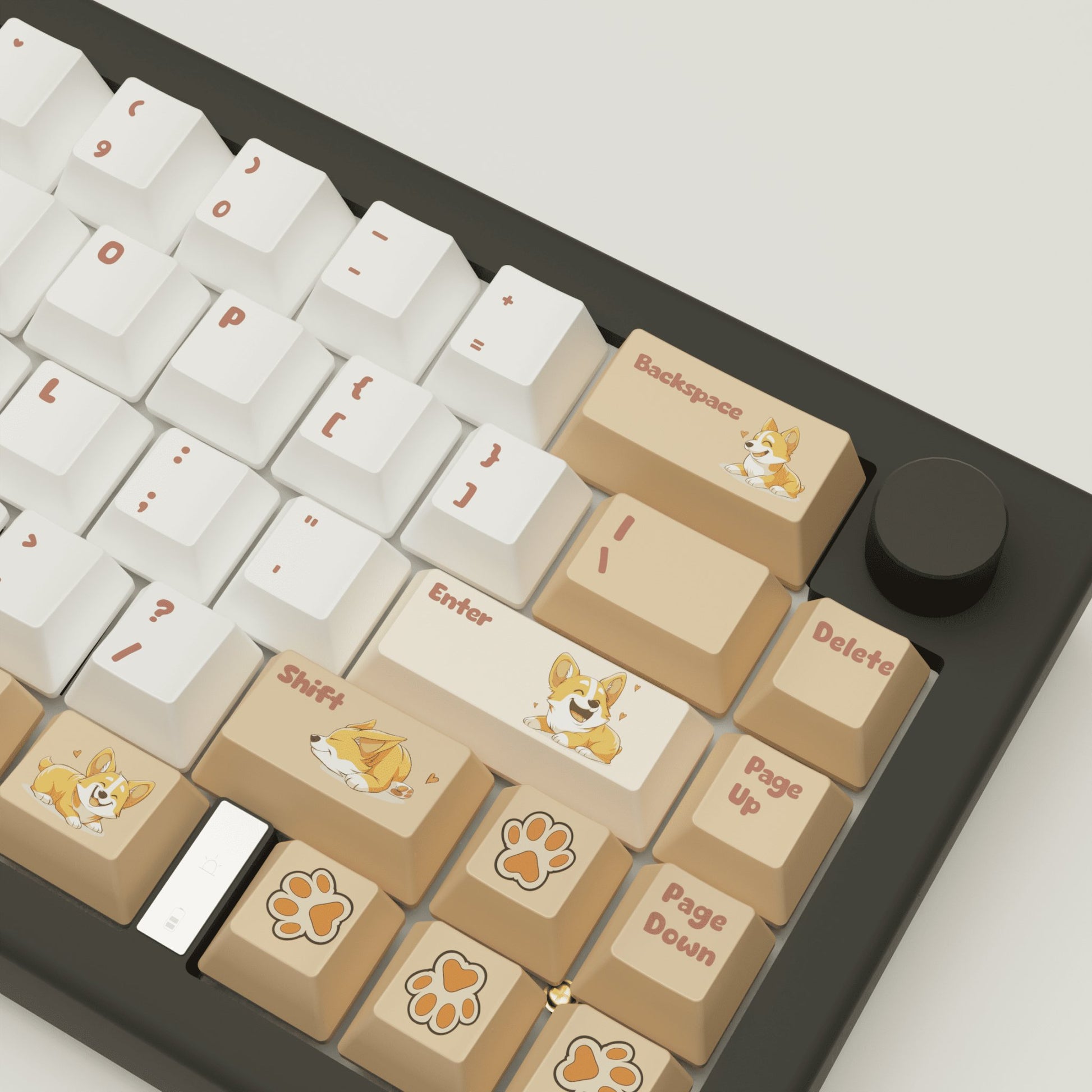 Corgi Lover Design Keycaps and Mechanical Keyboard - Goblintechkeys