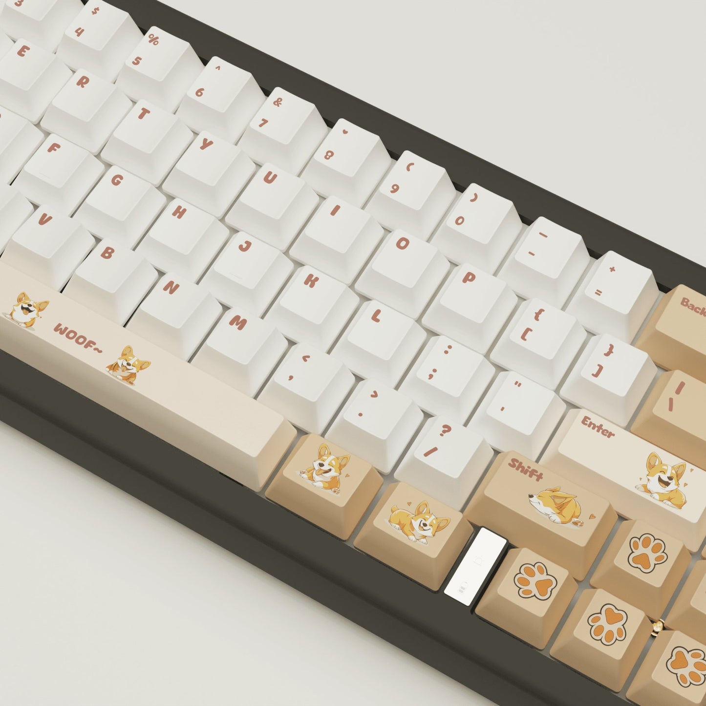 Corgi Lover Design Keycaps and Mechanical Keyboard - Goblintechkeys