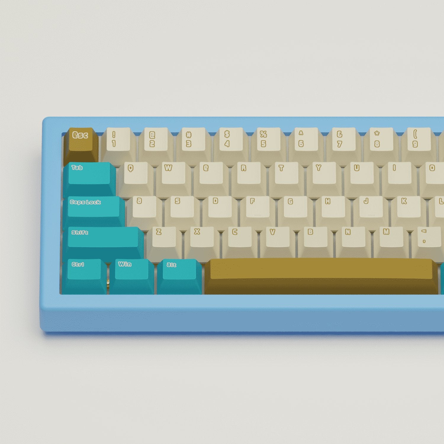 Creamy Blue Keycaps - Goblintechkeys