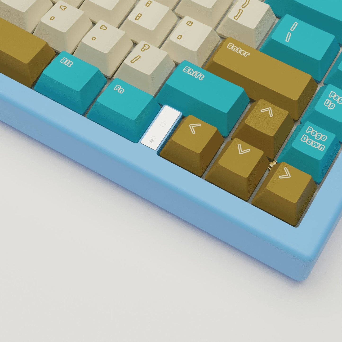 Creamy Blue Keycaps - Goblintechkeys