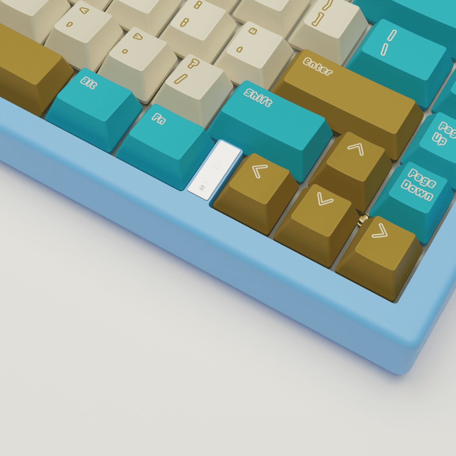 Creamy Blue Keycaps - Goblintechkeys