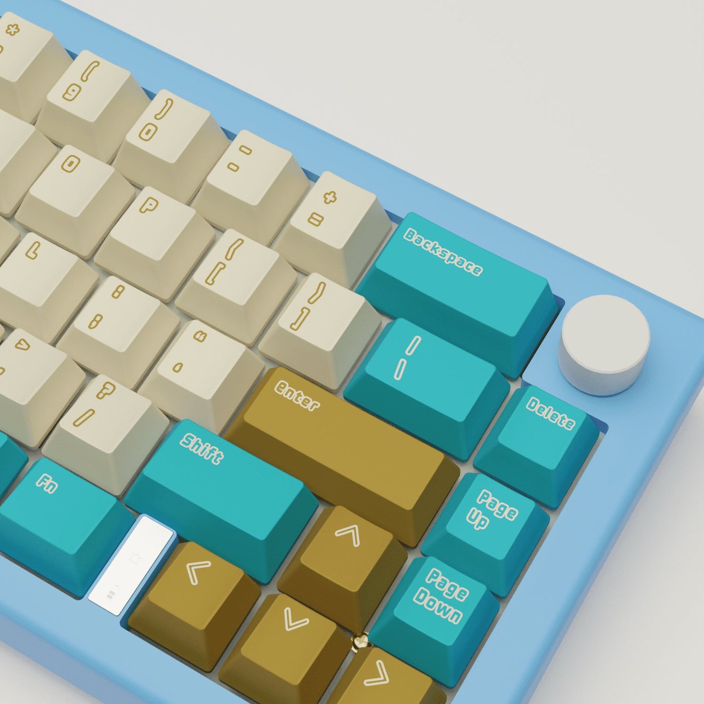 Creamy Blue Keycaps - Goblintechkeys