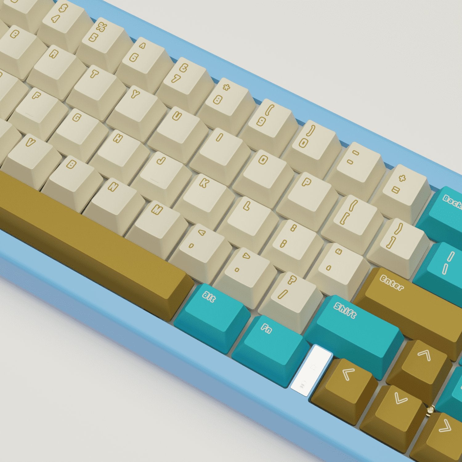 Creamy Blue Keycaps - Goblintechkeys