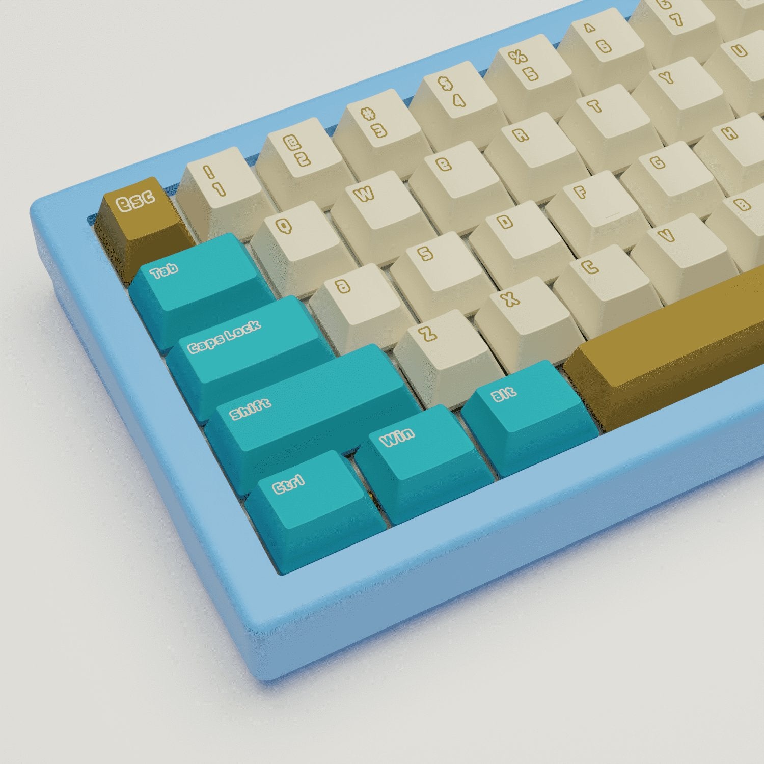 Creamy Blue Keycaps - Goblintechkeys