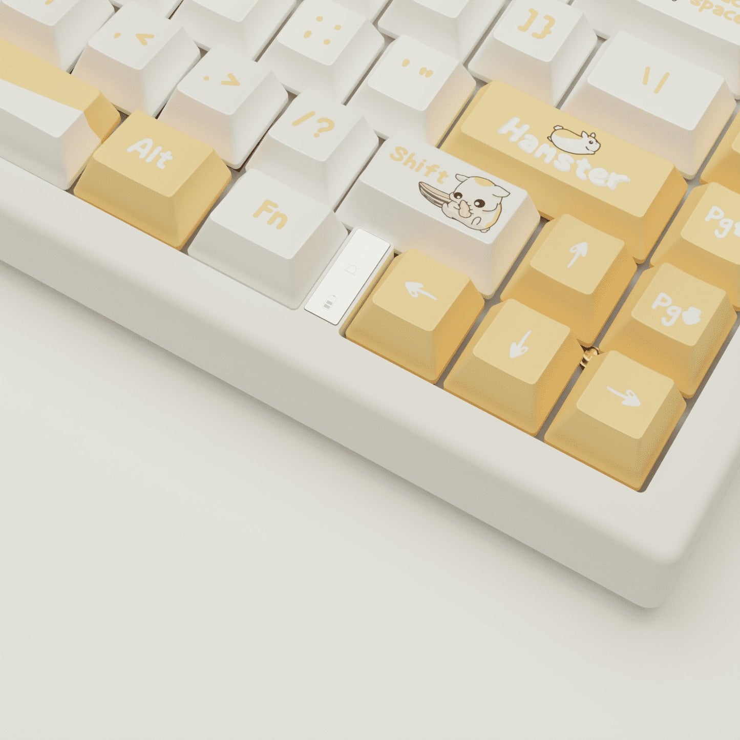 Cute Hamster Design Keycaps and Mechanical Keyboard - Goblintechkeys