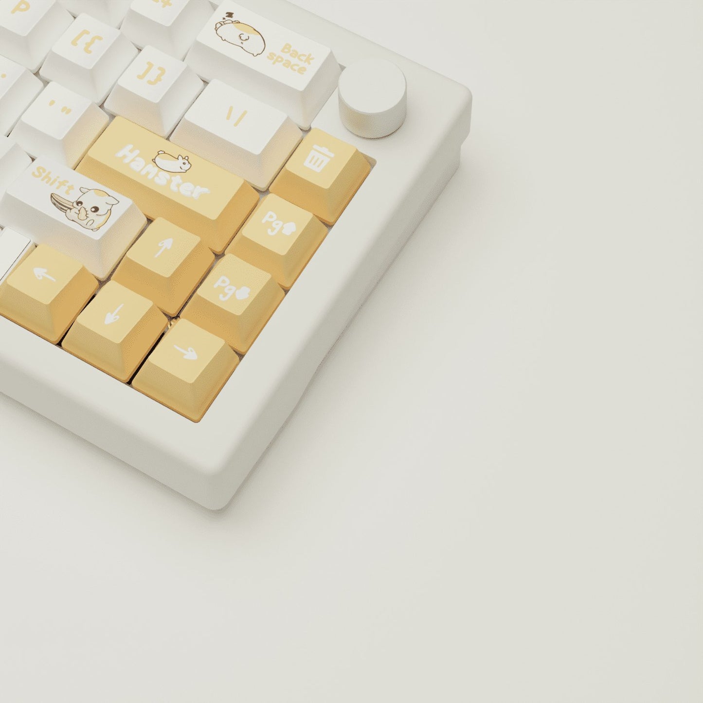 Cute Hamster Design Keycaps and Mechanical Keyboard - Goblintechkeys