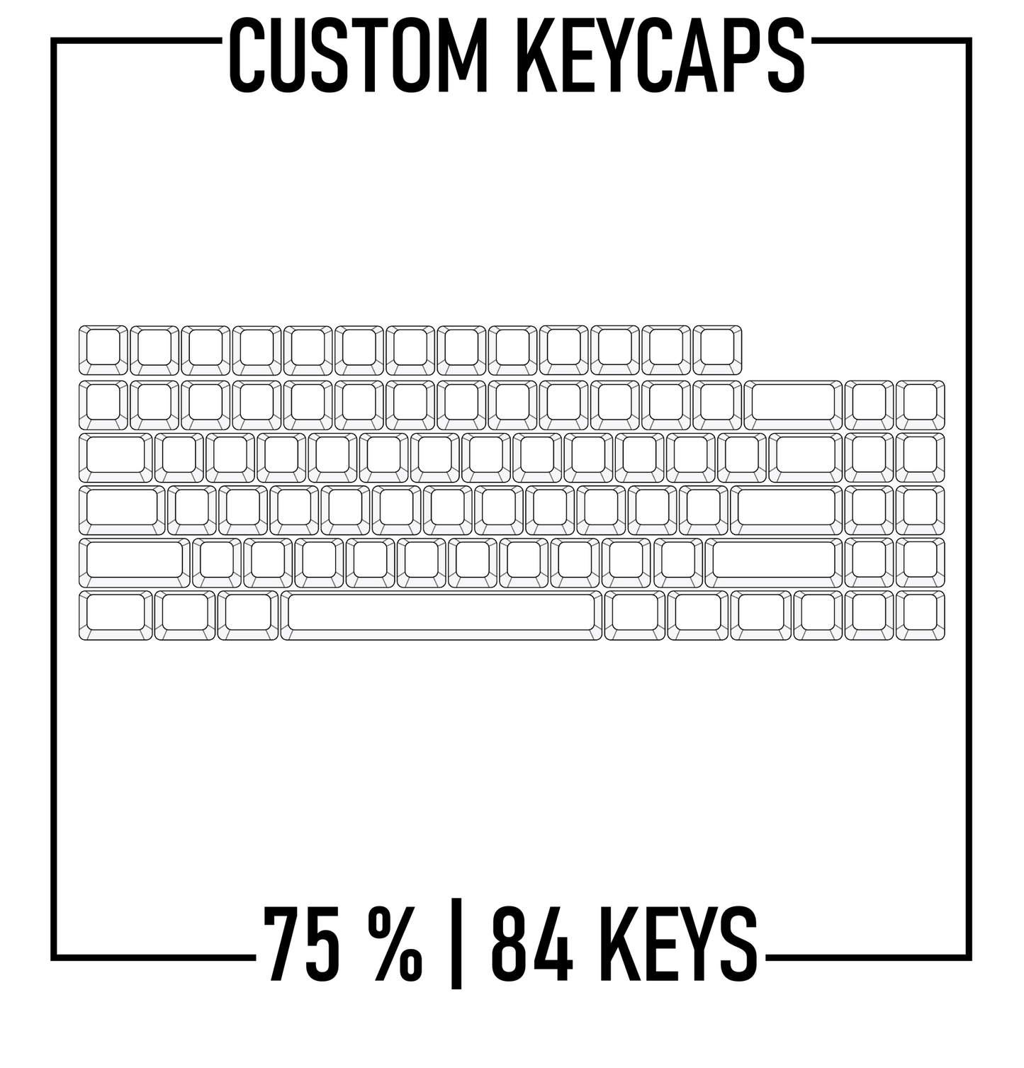 Design Studio - 75% Keyboard Custom Keycap set ( ANSI ) - Goblintechkeys